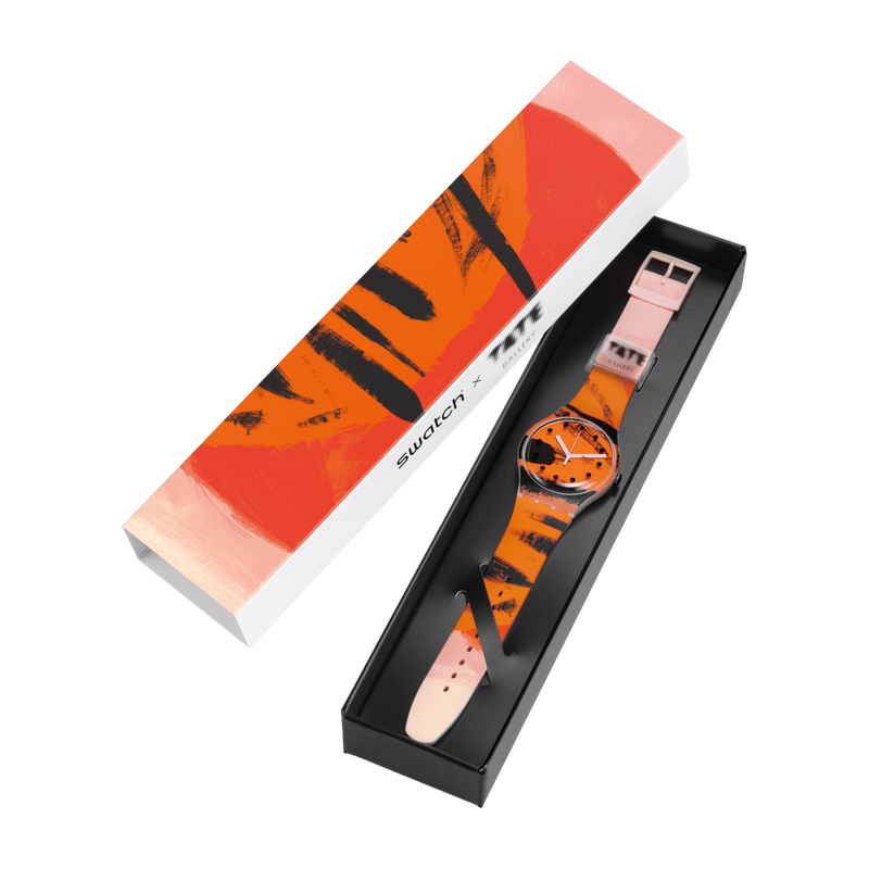 BARNS-GRAHAM'S ORANGE AND RED ON PINK