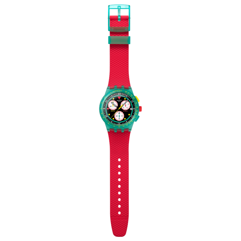 SWATCH NEON EMERALD CHRONO